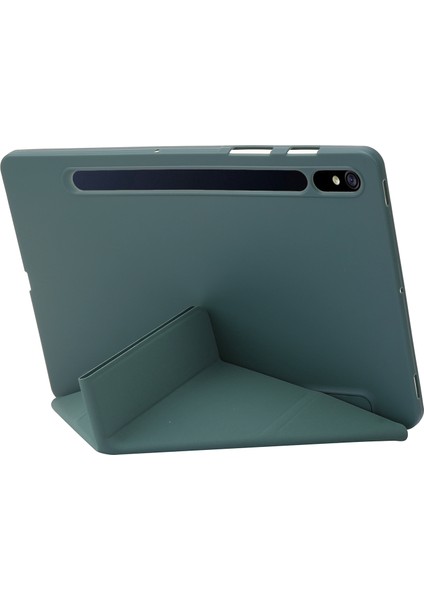 Samsung Galaxy Tab S9 Otomatik Uyandırma uyku Silikon Pu Gece Yarısı Tablet Kılıfı (Yurt Dışından)