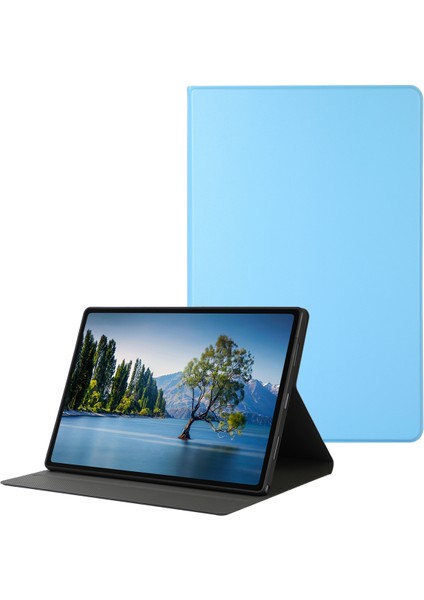 Samsung Galaxy Tab A8 10.5 (2021) Pu Deri Tpu Standlı Tam Koruma Gök Tablet Kılıfı (Yurt Dışından)