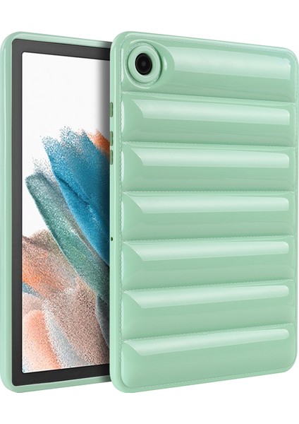 Samsung Galaxy Tab A8 10.5 (2021 2022) Şeker Aşağı Ceket Çizilmez Tpu Cyan Tablet Kılıfı (Yurt Dışından)