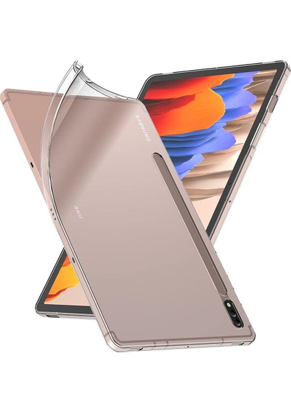 Samsung Galaxy Tab S7 s8 Hd Şeffaf Koruma Kalem Yuvası Ultra İnce Tpu Tablet Kılıfı (Yurt Dışından)