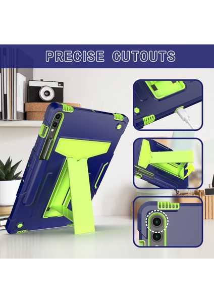 Samsung Galaxy Tab S9 tab S9 Fe Sağlam T Şekilli Koruyucu Lacivert Tablet Kılıfı (Yurt Dışından) modelleri