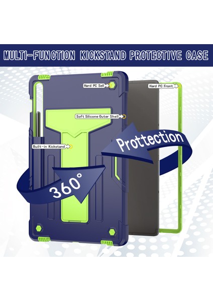 Samsung Galaxy Tab S9 tab S9 Fe Sağlam T Şekilli Koruyucu Lacivert Tablet Kılıfı (Yurt Dışından) fırsatları