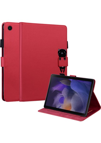 Samsung Galaxy Tab A8 10.5 (2021 2022) Deri Kart Tutucu Tablet Kılıfı (Yurt Dışından)