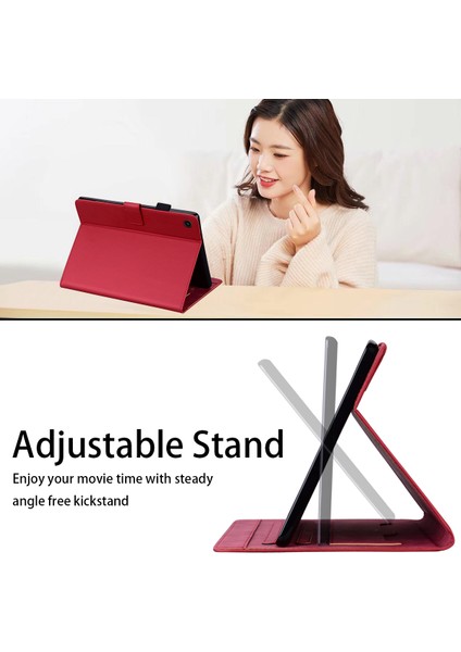 Samsung Galaxy Tab A8 10.5 (2021 2022) Deri Kart Tutucu Tablet Kılıfı (Yurt Dışından)