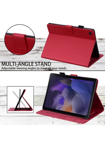 Samsung Galaxy Tab A8 10.5 (2021 2022) Deri Kart Tutucu Tablet Kılıfı (Yurt Dışından)