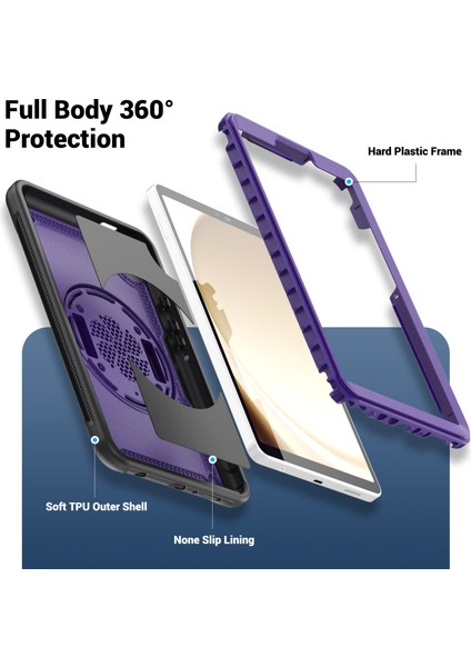 Samsung Galaxy Tab A9 (SM X110 SM X115) Koruyucu El Kayışı Tablet Kılıfı (Yurt Dışından)