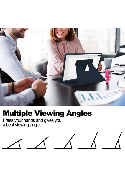 Samsung Galaxy Tab S9 Fe Bluetooth Klavye Döner Stand Tablet Kılıfı (Yurt Dışından) modelleri