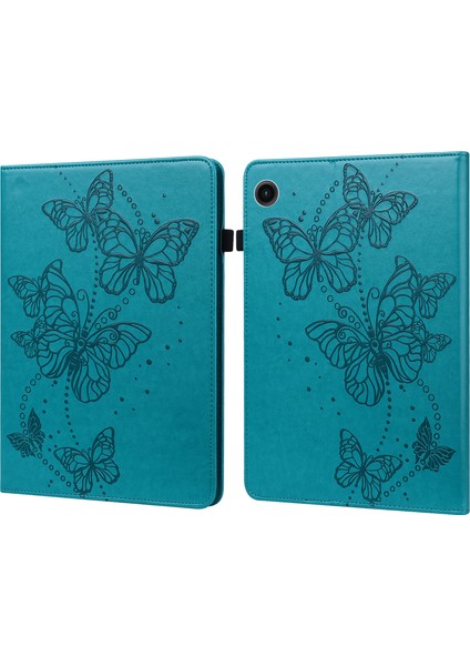 Samsung Galaxy Tab A9 Desenli Pu Deri Standı Tablet Kılıfı (Yurt Dışından)