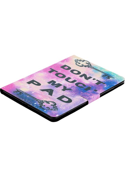 Samsung Galaxy Tab A9 Kart Tutucu Desenli Padime Dokunma Tablet Kılıfı (Yurt Dışından)