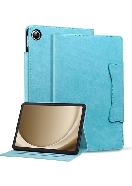 Samsung Galaxy Tab A9 X210 X215 X216 Pu Deri Folio Kart Yuvaları Gök Tablet Kılıfı (Yurt Dışından)