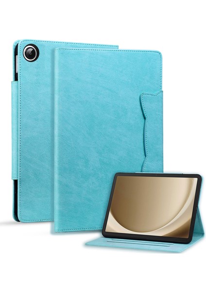 Samsung Galaxy Tab A9 X210 X215 X216 Pu Deri Folio Kart Yuvaları Gök Tablet Kılıfı (Yurt Dışından)