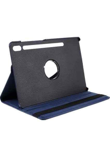 Samsung Galaxy Tab S9 s8 Döner Stand Pu Deri Elastik Bant Tablet Kılıfı (Yurt Dışından)