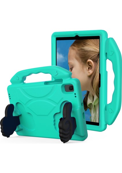 Samsung Galaxy Tab A8 10.5 (2021 2022) Katlanabilir Başparmak Eva Şok Emici Saplı Tablet Kılıfı (Yurt Dışından)