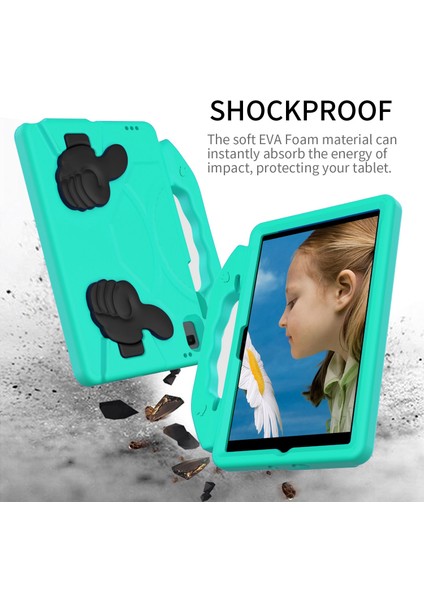 Samsung Galaxy Tab A8 10.5 (2021 2022) Katlanabilir Başparmak Eva Şok Emici Saplı Tablet Kılıfı (Yurt Dışından) modelleri