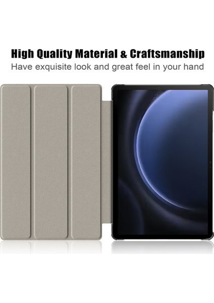 Samsung Galaxy Tab S9 Fe SM X510 SM X516 Üç Katlı Stand Desen Baskı At Tablet Kılıfı (Yurt Dışından) fırsatları