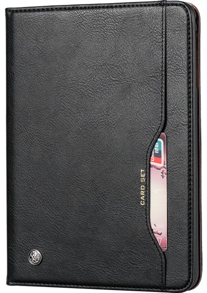 Pu Deri Koruma Çevirme Standı Samsung Galaxy Tab A 10.1 (2019) SM T515 SIYAH Tablet Kılıfı (Yurt Dışından)