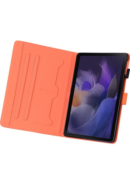 Samsung Galaxy Tab A8 10.5 (2021 2022) Deri Kart Tutucu Tablet Kılıfı (Yurt Dışından)