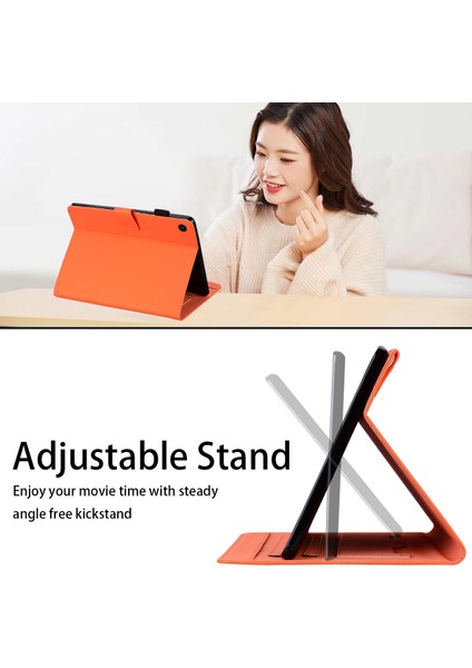 Samsung Galaxy Tab A8 10.5 (2021 2022) Deri Kart Tutucu Tablet Kılıfı (Yurt Dışından)