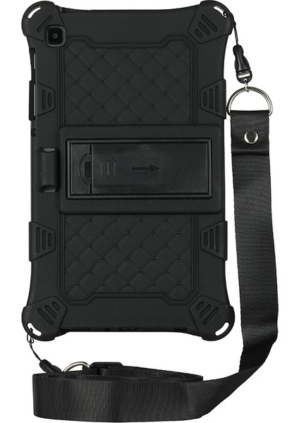 Tekme Standı Pc Silikon Koruyucu Samsung Galaxy Tab A7 Lite Kordonlu 8 7 Inç Tablet Kılıfı (Yurt Dışından)