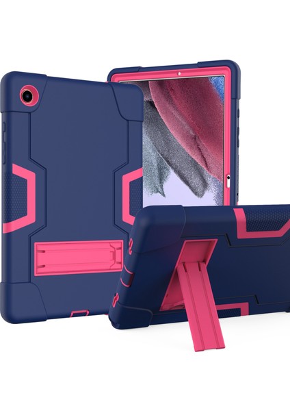 Seashell Digital Samsung Galaxy Tab A8 10.5 (2021 2022) Kontrast Pc Silikon Koruyucu Kickstand Lacivert Tablet Kılıfı (Yurt Dışından)