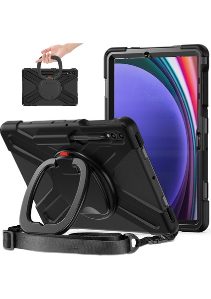 Samsung Galaxy Tab S9 Fe s9 s8 s7 Pc Silikon Omuz Askısı Tablet Kılıfı (Yurt Dışından)