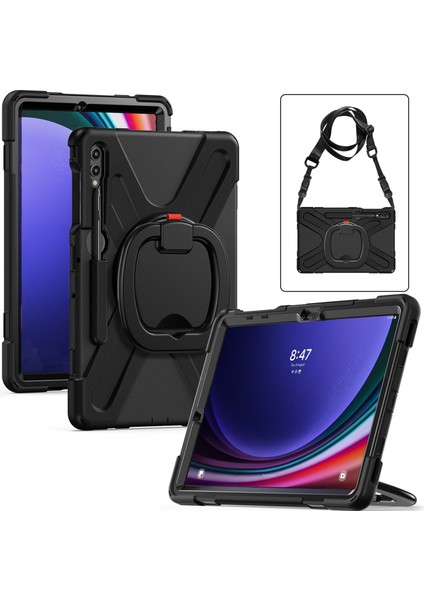 Samsung Galaxy Tab S9 Fe s9 s8 s7 Pc Silikon Omuz Askısı Tablet Kılıfı (Yurt Dışından)