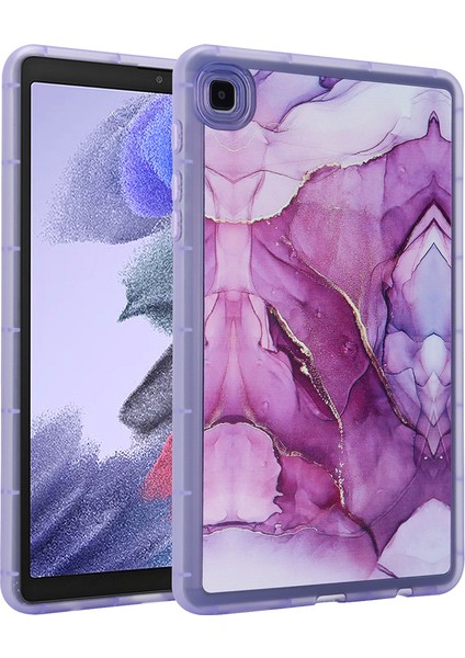 Samsung Galaxy Tab A7 Lite 8.7 Inç T220 T225 Mermer Desen Baskı Tpu Yumuşak Cilt Koruyucu Tablet Kılıfı (Yurt Dışından)