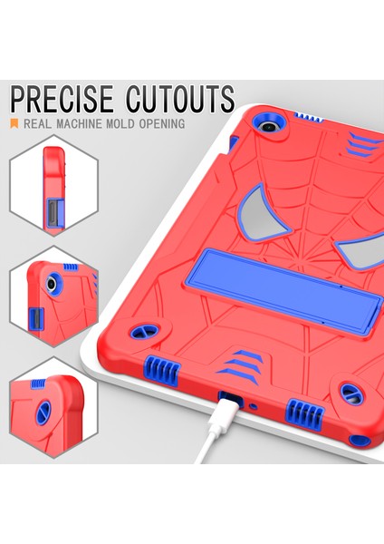 Samsung Galaxy Tab A9 Örümcek Tarzı Pc Silikon Tablet Kılıfı (Yurt Dışından)
