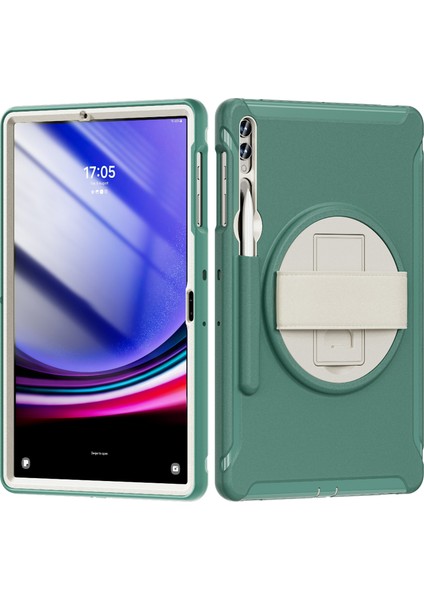 Samsung Galaxy Tab S9 FE S7 T970 TAB S7 Fe T730 TAB S8 X800 TAB S9 X810 Kalem Tutucu Pc Tpu Zümrüt Tablet Kılıfı (Yurt Dışından)