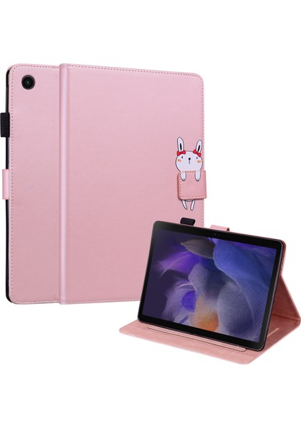 Samsung Galaxy Tab A8 10.5 (2021 2022) Deri Kart Tutucu Tablet Kılıfı (Yurt Dışından)