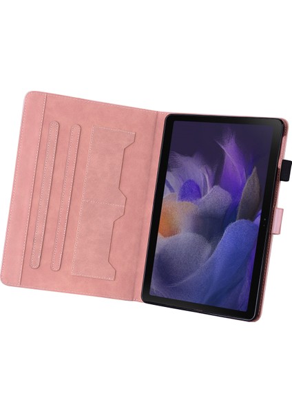 Samsung Galaxy Tab A8 10.5 (2021 2022) Deri Kart Tutucu Tablet Kılıfı (Yurt Dışından)