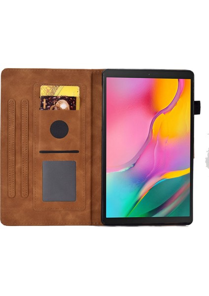 Samsung Galaxy Tab A 10.1 (2019) SM T510 Pu Deri Kart Yuvaları Folyo Stand Kalem Tutuculu Otomatik Uyandırma uyku Tablet Kılıfı (Yurt Dışından) fiyatları