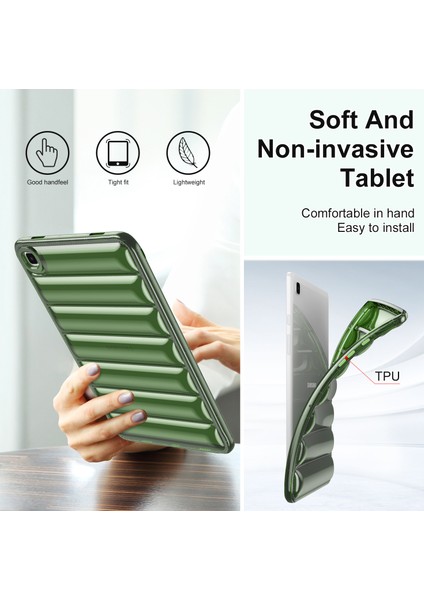 Samsung Galaxy Tab A7 10.4 (2020 2022) T505 T500 Tpu Aşağı Ceket Çizilmez Şeffaf Tablet Kılıfı (Yurt Dışından)