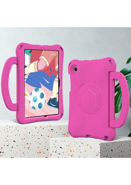 Samsung Galaxy Tab A8 10.5 (2021 2022) Eva Futbol Desen Kolu Omuz Askısı Tablet Kılıfı (Yurt Dışından)