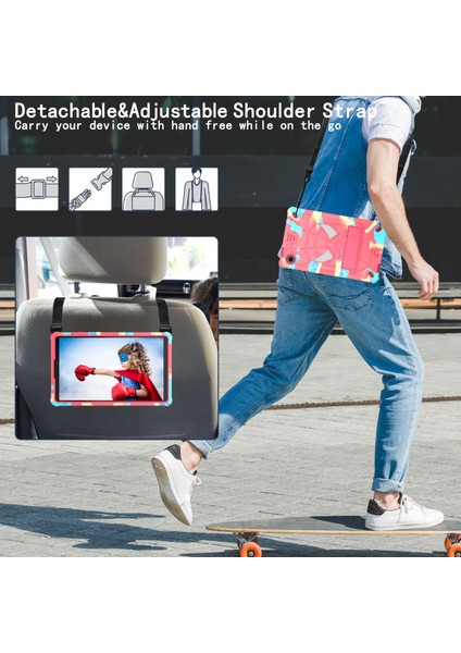 Samsung Galaxy Tab A9 Örümcek Tarzı Pc Silikon Kickstand Kamuflaj Tablet Kılıfı (Yurt Dışından) fırsatları