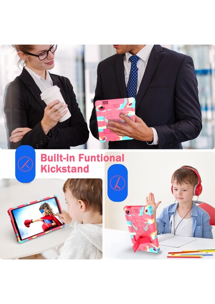 Samsung Galaxy Tab A9 Örümcek Tarzı Pc Silikon Kickstand Kamuflaj Tablet Kılıfı (Yurt Dışından) indirimleri