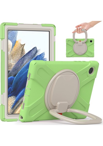 Samsung Galaxy Tab A8 10.5 (2021 2022) 360 Derece Standı Düşmeye Pc Silikon Hibrit Matcha Tablet Kılıfı (Yurt Dışından)