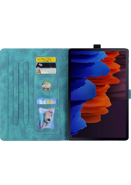 Samsung Galaxy Tab S8 s7 SM T870 SM T875 SM T876B (Lte 5g) Kart Tutucu Standı Pu Deri Tablet Kılıfı (Yurt Dışından)