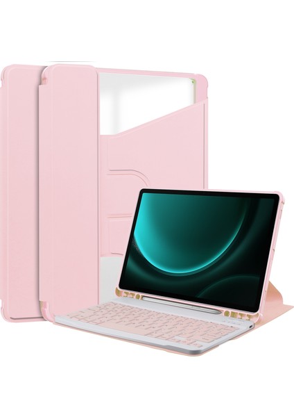 Samsung Galaxy Tab S9 Fe Bluetooth Klavye Döner Stand Tablet Kılıfı (Yurt Dışından)