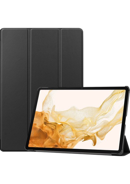 Samsung Galaxy Tab S9 Üç Katlı Standı Pu Deri Akıllı Tablet Kılıfı (Yurt Dışından)