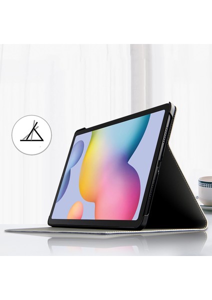 Ultra İnce Geyik Desenli Pu Deri Pc Koruyucu Samsung Galaxy Tab S6 Lite (2020) P610 P615 (2022 2024) Tablet Kılıfı (Yurt Dışından)