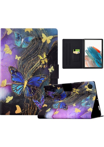 Samsung Galaxy Tab A8 10.5 (2021) X205 X200 (2022) Kart Yuvası Deri Tablet Kılıfı (Yurt Dışından)