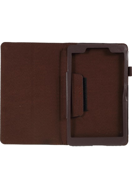 Samsung Galaxy Tab A 8.0 Wi Fi (2019) SM T290 Deri Kahve Tablet Kılıfı (Yurt Dışından)