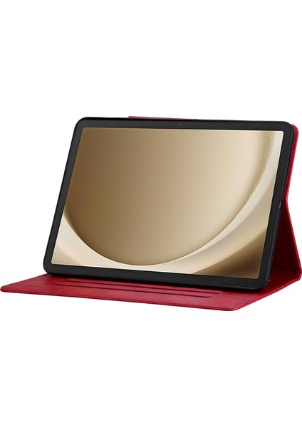 Samsung Galaxy Tab A9 X210 X215 X216 Pu Deri Folyo Kart Yuvaları Tablet Kılıfı (Yurt Dışından)