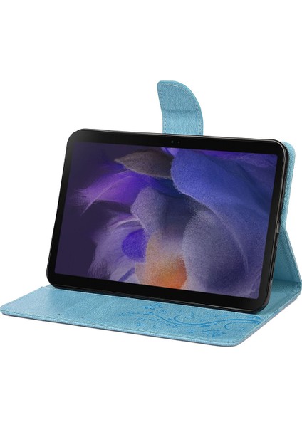 Samsung Galaxy Tab A8 10.5 (2021 2022) Çiçek Baskılı Pu Deri Standı Cüzdan Koruyucu Tablet Kılıfı (Yurt Dışından)