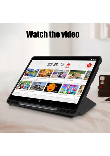 Origami Stand Düz ​​kumaş Akıllı Samsung Galaxy Tab S7 Fe T736 TAB S7 tab S8 Tablet Kılıfı (Yurt Dışından)