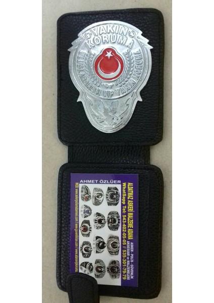 Yakın Koruma Rozetli Cüzdan (2)Adet,al-Sıvıle Satılmaz-Sadece Yakın Koruma Personelı Satın Alabılır.
