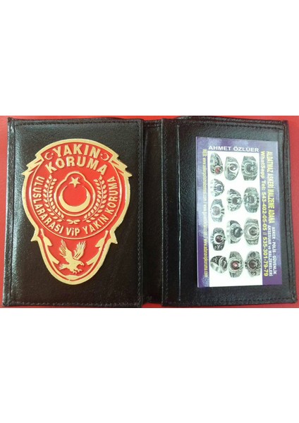 Yakın Koruma Rozetlı Cüzdanı Satınal-sıvıle satılmaz