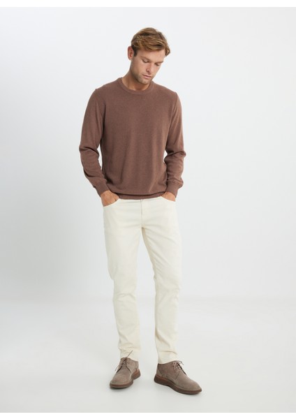 Bisiklet Yaka Standart Vizon Erkek Kazak ACE492510286_TRIKO Bısıklet Yaka