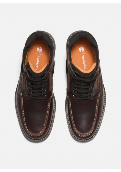 BRITTON ROAD MID LACE UP BOOT Erkek Burgundy Full Grain Bot TB0A697HEIW1 fırsatları